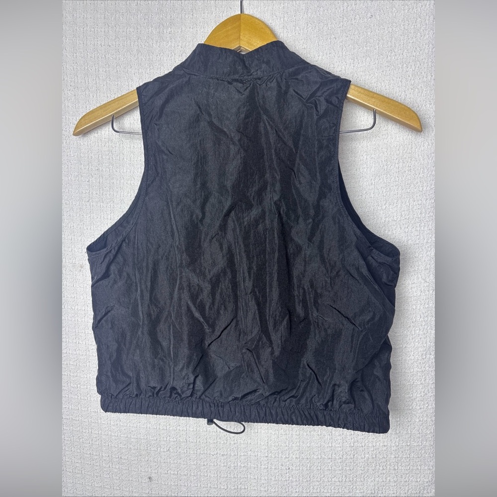 No Boundaries Black Sleeveless Bomber‎ Jacket - Picture 3 of 8